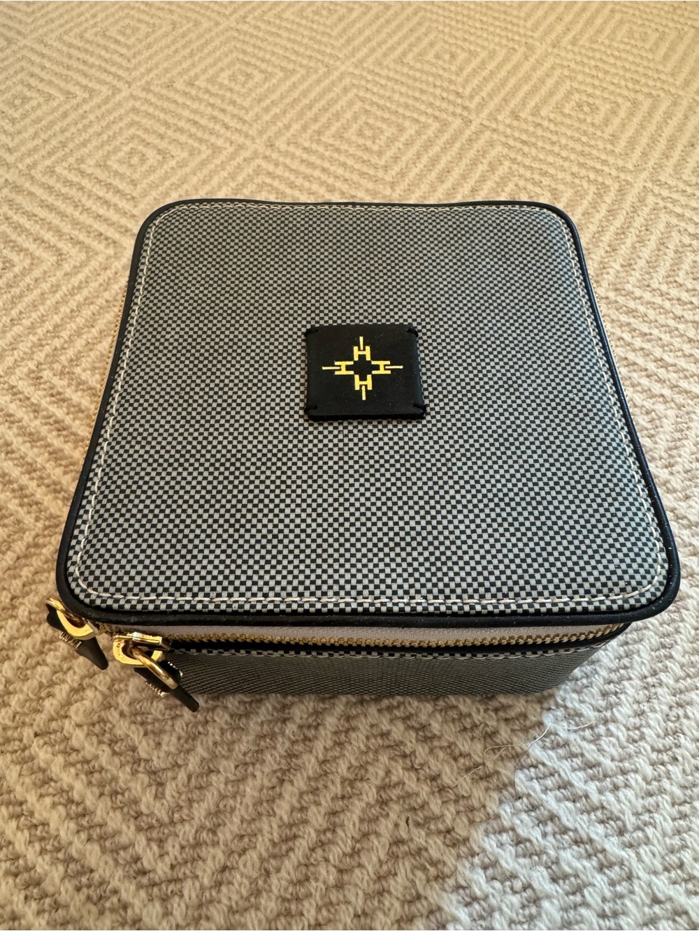 India Hicks “Crown Jewels” Black & Grey Jewelry Organizer